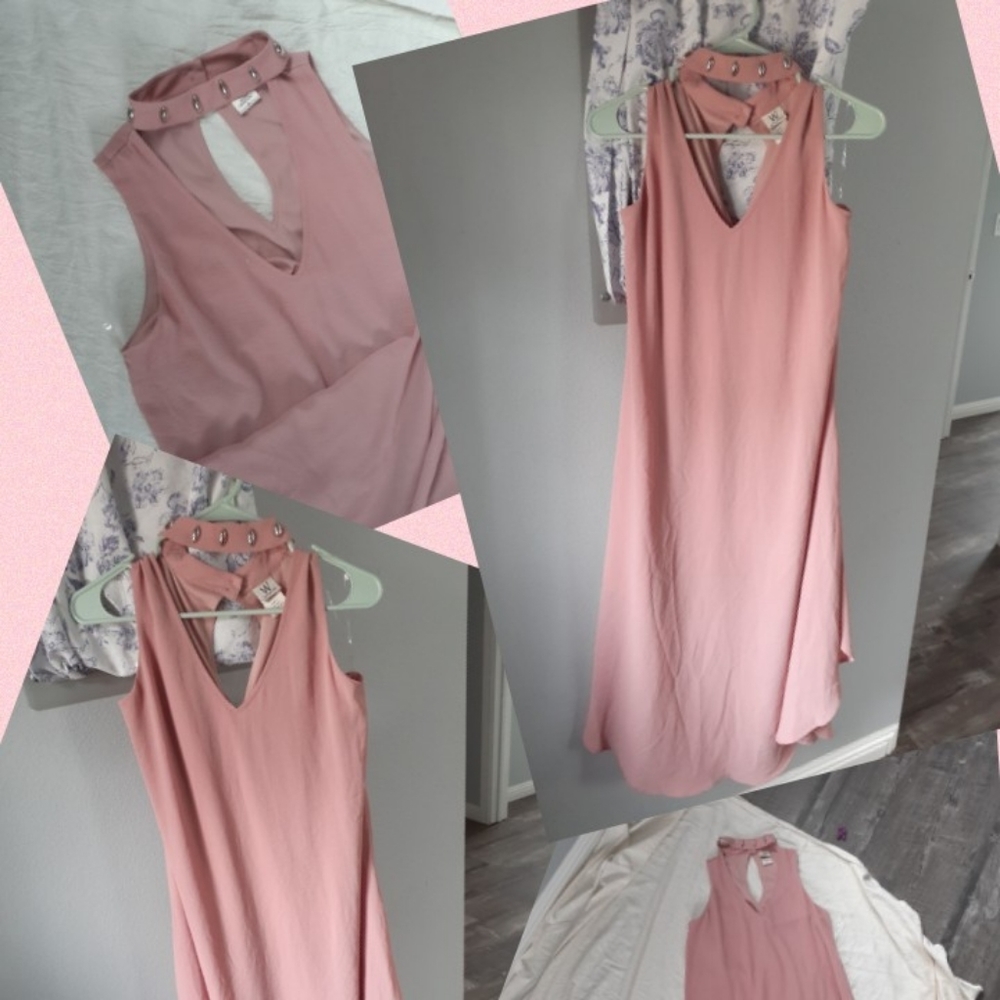 Salmon Summer Dress